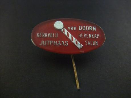 Van Doorn herenkapsalon Kerkveld Jutphaas,rood